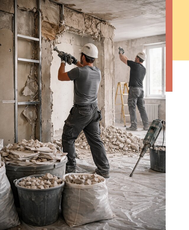 Демонтажные работы в Аксае от 2742 руб. — услуги и цена под ключ | ОТДЕЛОЧНИК-Акс