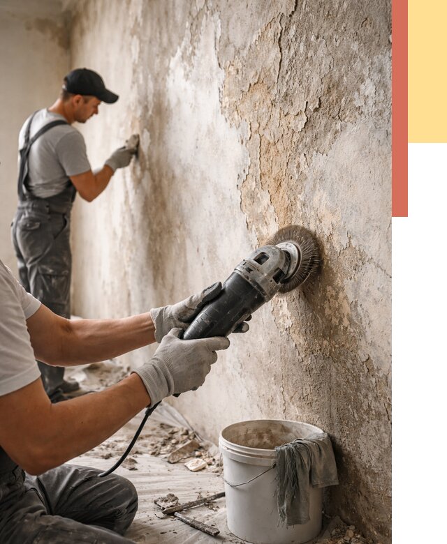 Снятие и удаление краски со стен в Аксае от 2133 руб. — ОТДЕЛОЧНИК-Акс