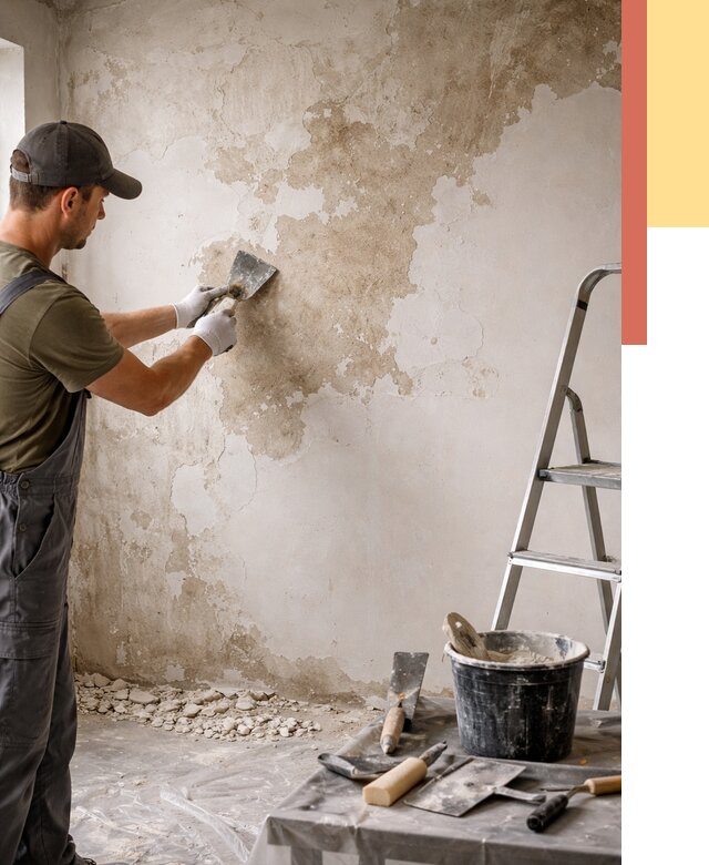 Снятие старой шпаклевки в Аксае от 1879 руб. — быстро и недорого | ОТДЕЛОЧНИК-Акс