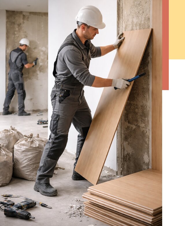 Демонтаж стеновых панелей в Аксае от 3555 руб. за м² быстро и недорого | ОТДЕЛОЧНИК-Акс