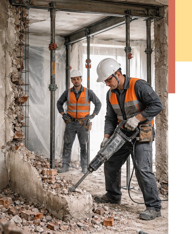 Снос несущих стен в Аксае от 10411 руб. — демонтаж несущей стены под ключ | ОТДЕЛОЧНИК-Акс