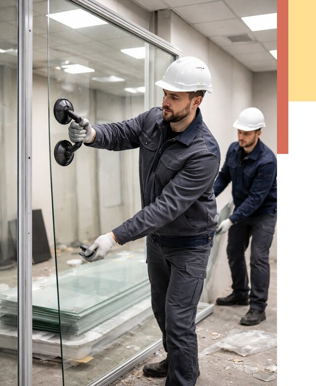 Демонтаж стеклянных перегородок в Аксае от 3250 руб. — быстро и недорого | ОТДЕЛОЧНИК-Акс