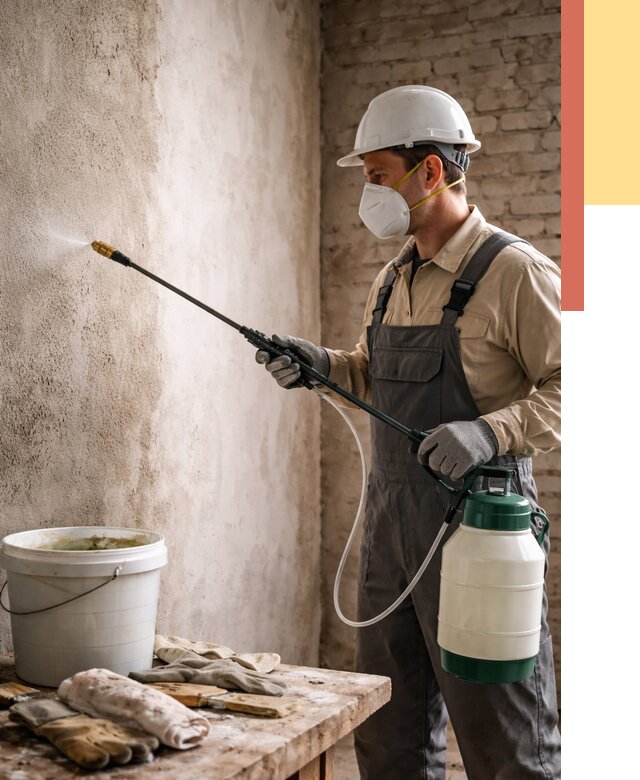 Антисептическая обработка стен в Аксае от 1219 руб. — быстро и недорого | ОТДЕЛОЧНИК-Акс