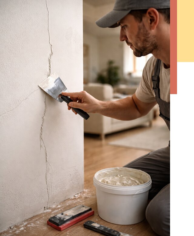 Заделка трещин и сколов в Аксае от 2488 руб. — быстро и недорого | ОТДЕЛОЧНИК-Акс