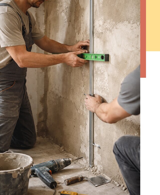 Установка штукатурных маяков в Аксае от 7110 руб. — быстро и недорого | ОТДЕЛОЧНИК-Акс