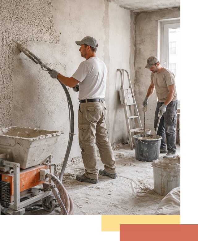 Машинная штукатурка стен в Аксае — быстро и качественно