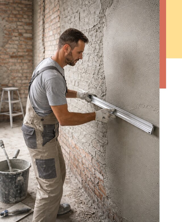 Штукатурка кирпичных стен в Аксае от 4571 руб/м2 — быстро и недорого | ОТДЕЛОЧНИК-Акс