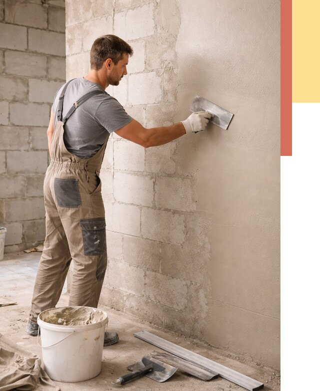 Штукатурка стен из газобетона в Аксае от 2133 руб./м2 — быстро и недорого | ОТДЕЛОЧНИК-Акс