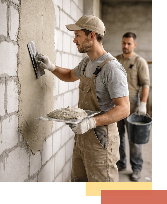 Штукатурка стен из газобетона в Аксае под ключ