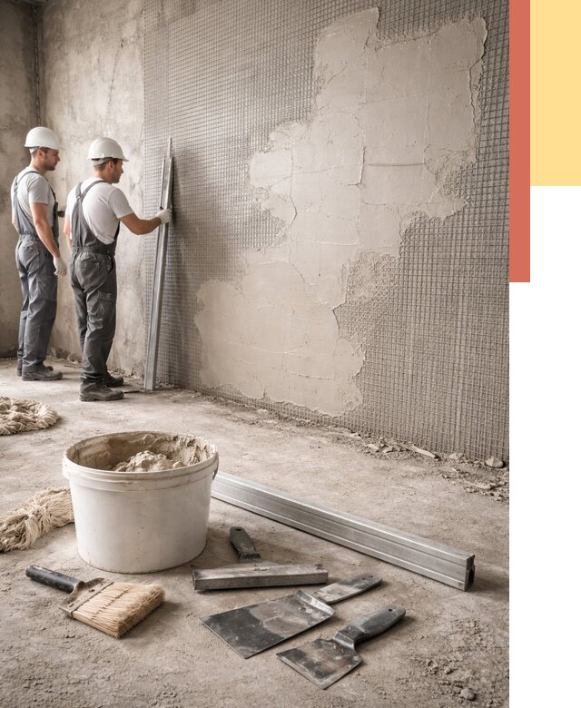 Штукатурка стен по сетке в Аксае от 5586 руб./м2 — быстро и недорого | ОТДЕЛОЧНИК-Акс