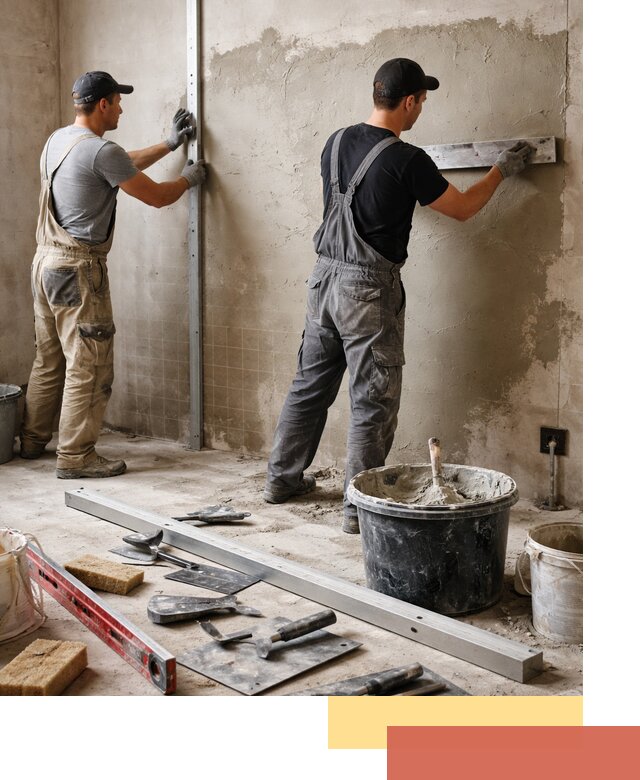 Профессиональная штукатурка стен под плитку в Аксае