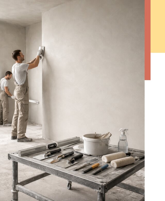 Штукатурка стен под покраску в Аксае от 4571 руб./м² — качественно и недорого | ОТДЕЛОЧНИК-Акс