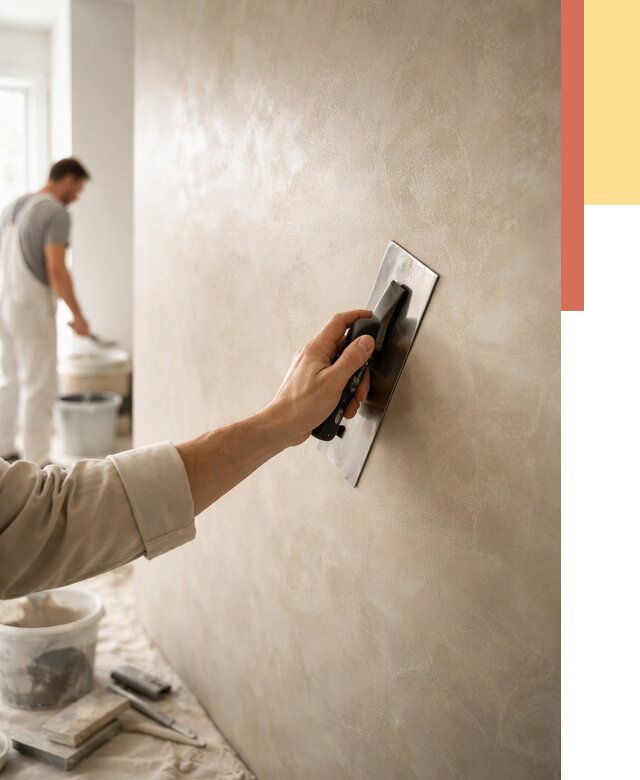 Венецианская штукатурка в Аксае от 3555 руб/м² — нанесение стен под ключ | ОТДЕЛОЧНИК-Акс