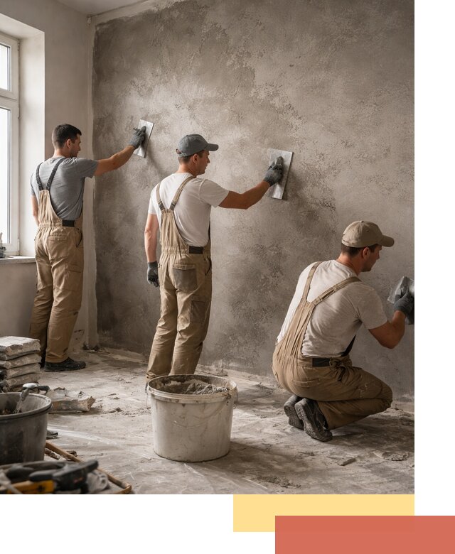 Декоративная штукатурка под бетон в Аксае для стен и потолков