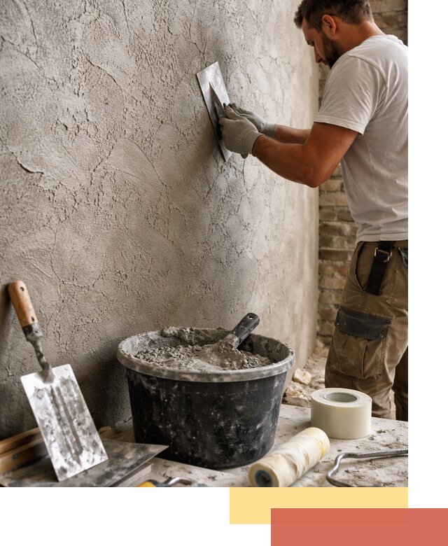 Декоративная штукатурка лофт в Аксае — отделка стен и потолков