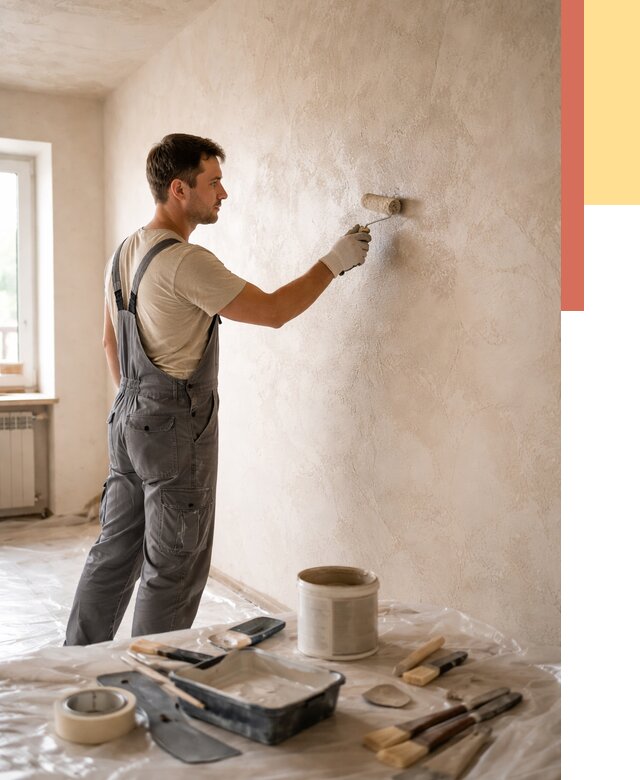 Нанесение лессирующей краски по декоративке в Аксае от 1777 руб. | ОТДЕЛОЧНИК-Акс