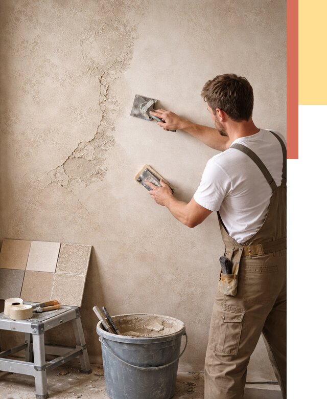 Ремонт декоративной штукатурки в Аксае от 4571 руб. под ключ | ОТДЕЛОЧНИК-Акс