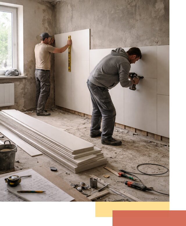 Монтаж ПВХ панелей на стены в Аксае качественно и быстро