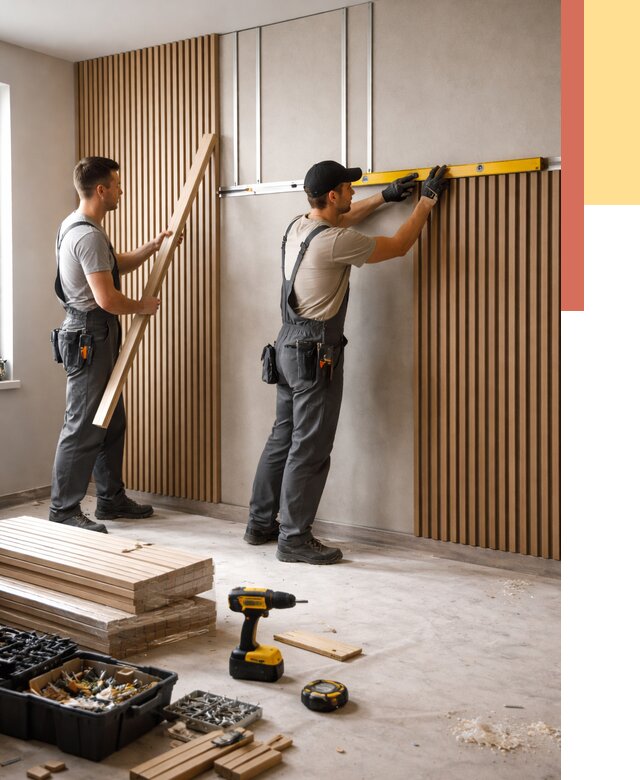 Монтаж реечных панелей на стены в Аксае от 1219 руб. — быстро и недорого | ОТДЕЛОЧНИК-Акс