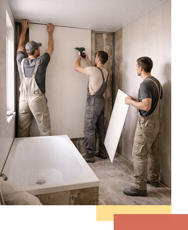 Отделка ванной панели ПВХ профессионально в Аксае