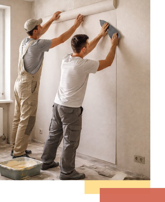 Поклейка виниловых обоев в Аксае профессионально и качественно