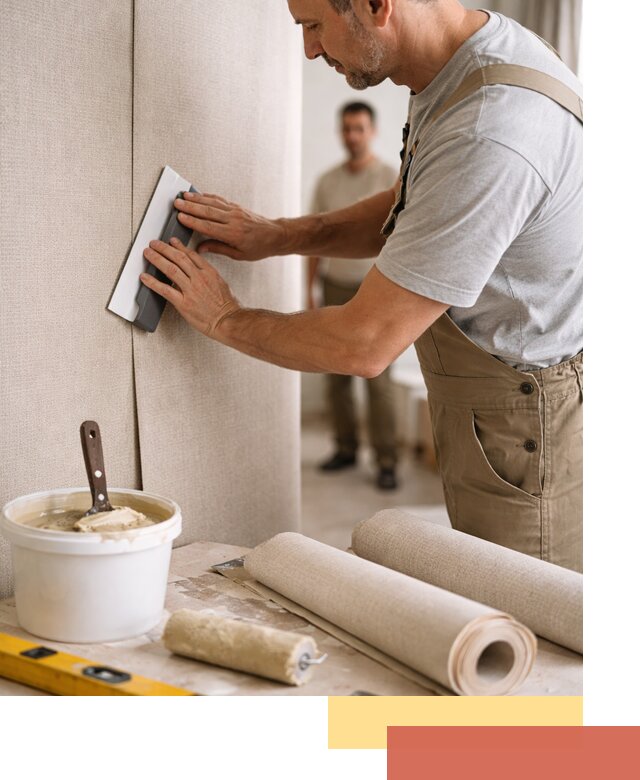 Поклейка текстильных обоев в Аксае профессионально и аккуратно