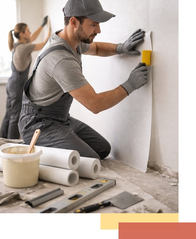 Поклейка стеклообоев профессионально в Аксае