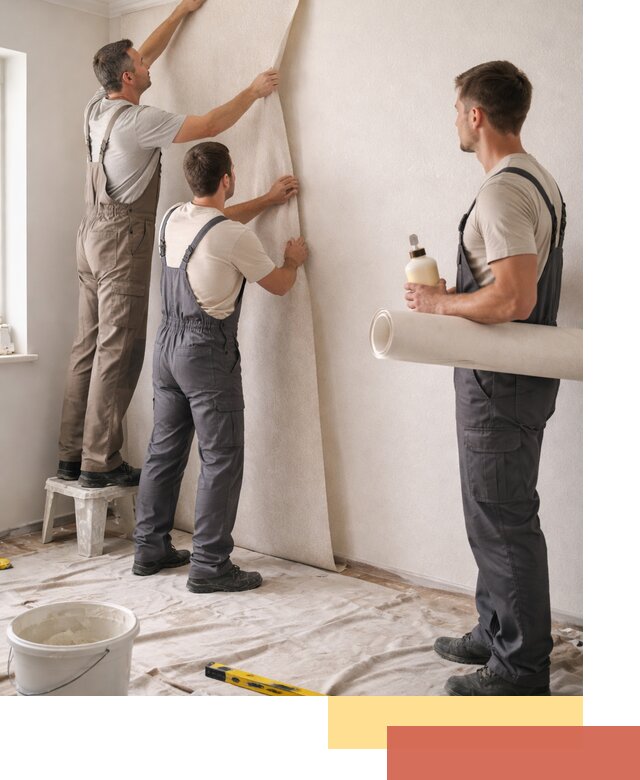 Оклейка стен обоями в Аксае — качественно и профессионально