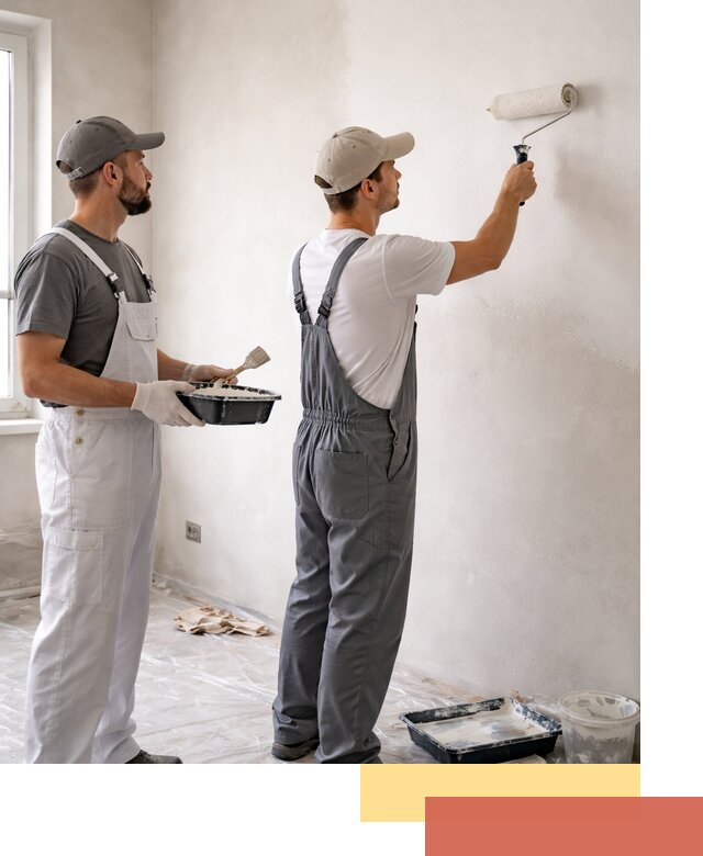 Покраска стен водоэмульсионной краской в Аксае