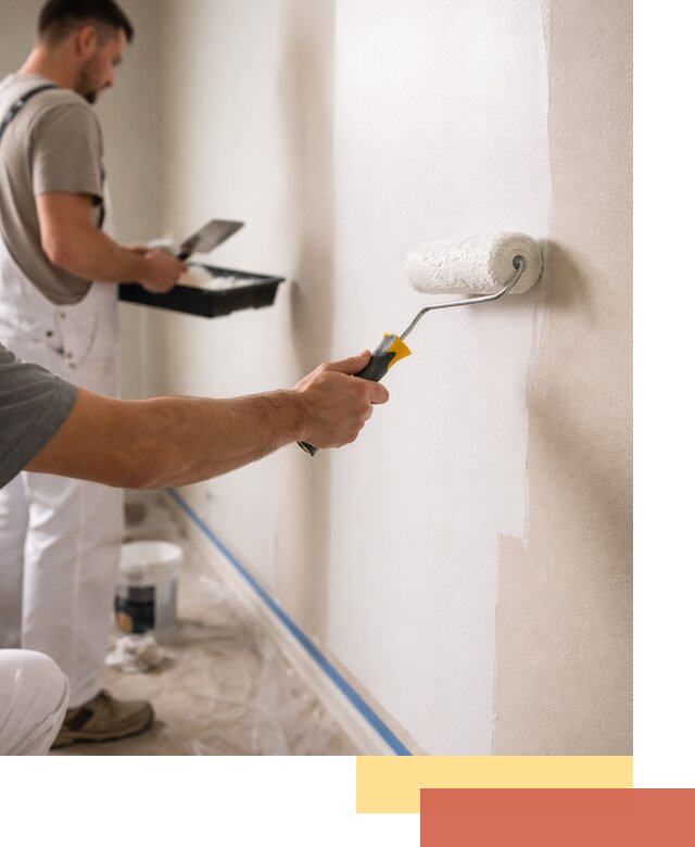 Покраска стен акриловой краской профессионально в Аксае