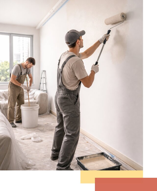 Покраска стен в офисе в Аксае — быстрый и качественный ремонт