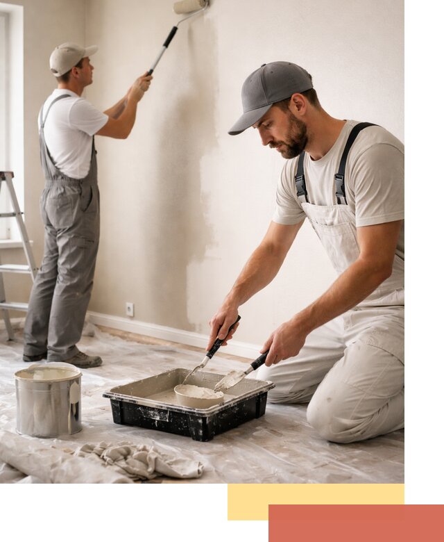 Покраска стен в квартире в Аксае — профессионально и аккуратно