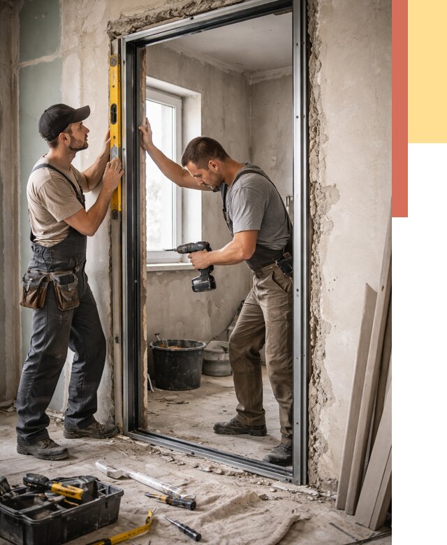 Закладка дверного проема в Аксае от 3555 руб. — быстро и недорого | ОТДЕЛОЧНИК-Акс