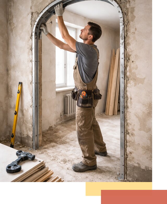 Устройство арочного проема в Аксае под ключ