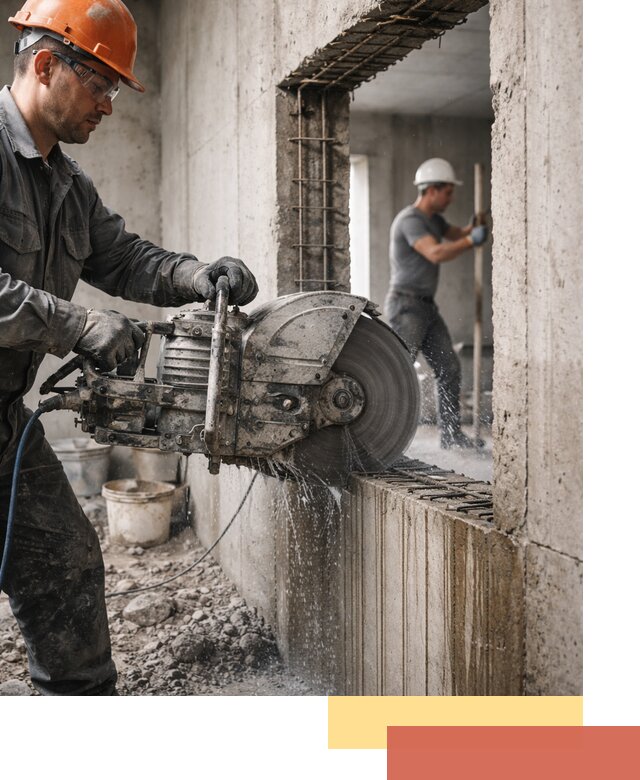 Алмазная резка проемов в Аксае быстро и точно