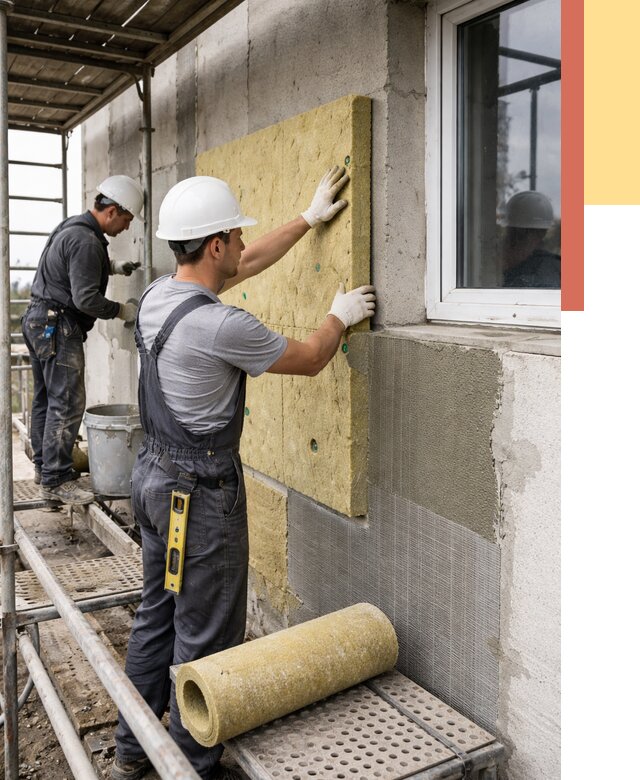 Утепление стен в Аксае от 4368 руб. под ключ — быстро и недорого | ОТДЕЛОЧНИК-Акс