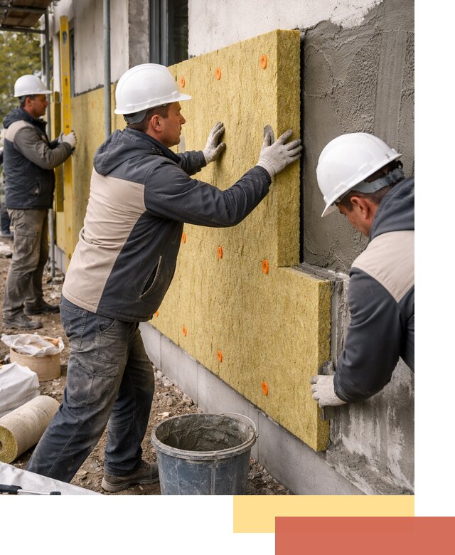 Утепление стен минватой в Аксае — тепло и звукоизоляция