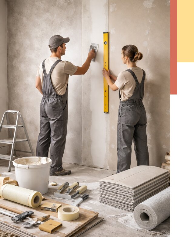 Отделка стен в Аксае от 1524 руб/м² — недорого, быстро, под ключ | ОТДЕЛОЧНИК-Акс