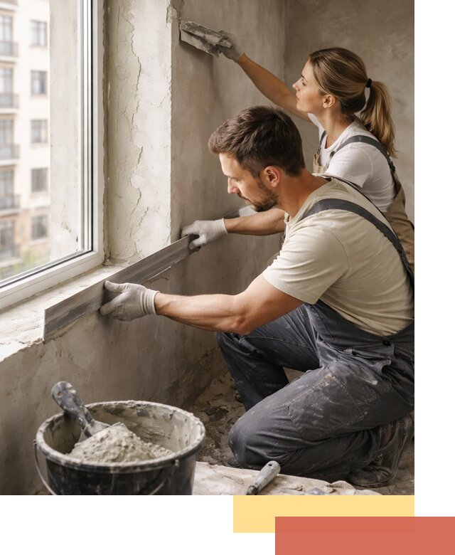 Штукатурка откосов дверей и окон профессионально в Аксае