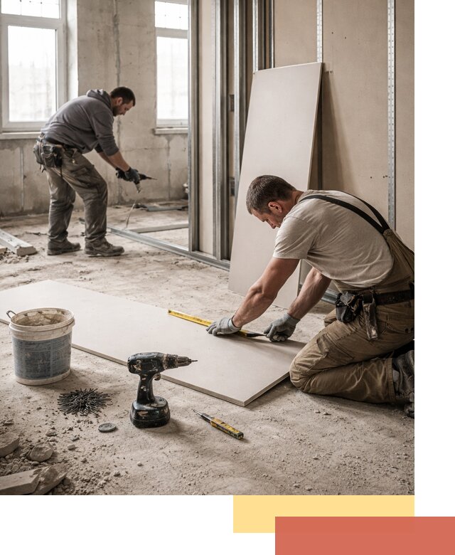 Кладка перегородок из ПГП под ключ в Аксае