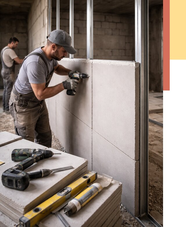 Кладка влагостойких перегородок ПГП в Аксае от 1219 руб. под ключ | ОТДЕЛОЧНИК-Акс