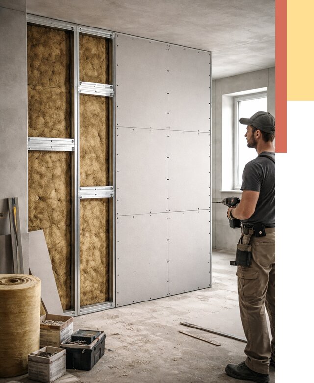 Усиленная перегородка под навеску в Аксае от 13001 руб. — монтаж под ключ | ОТДЕЛОЧНИК-Акс