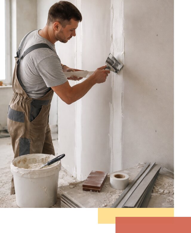 Шпаклевка перегородок из гипсокартона в Аксае качественно и быстро