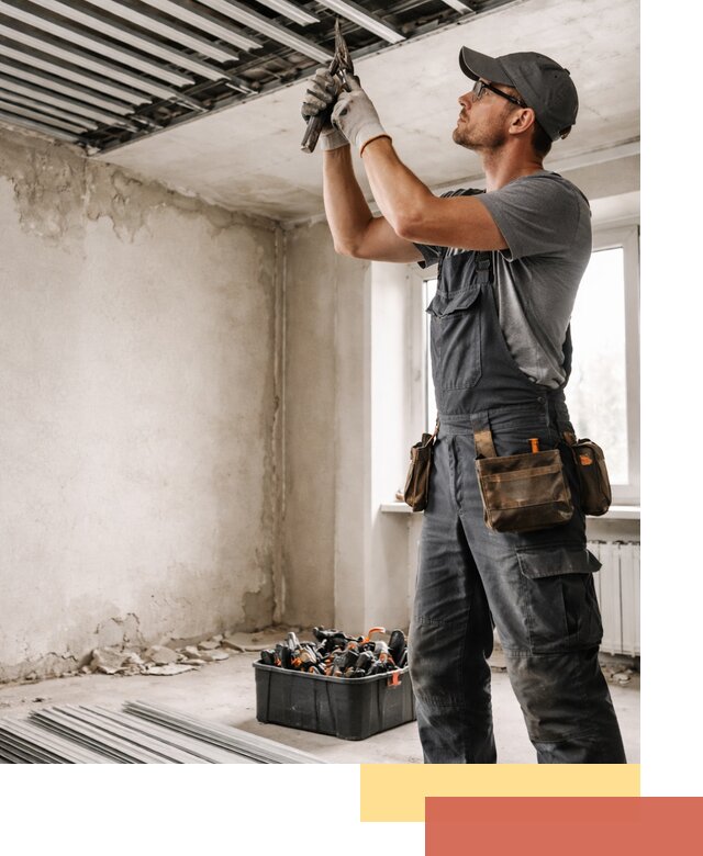 Демонтаж реечного потолка в Аксае быстро и аккуратно