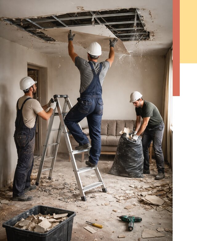 Демонтаж гипсокартонного потолка в Аксае от 427 руб. за м2 — ОТДЕЛОЧНИК-Акс