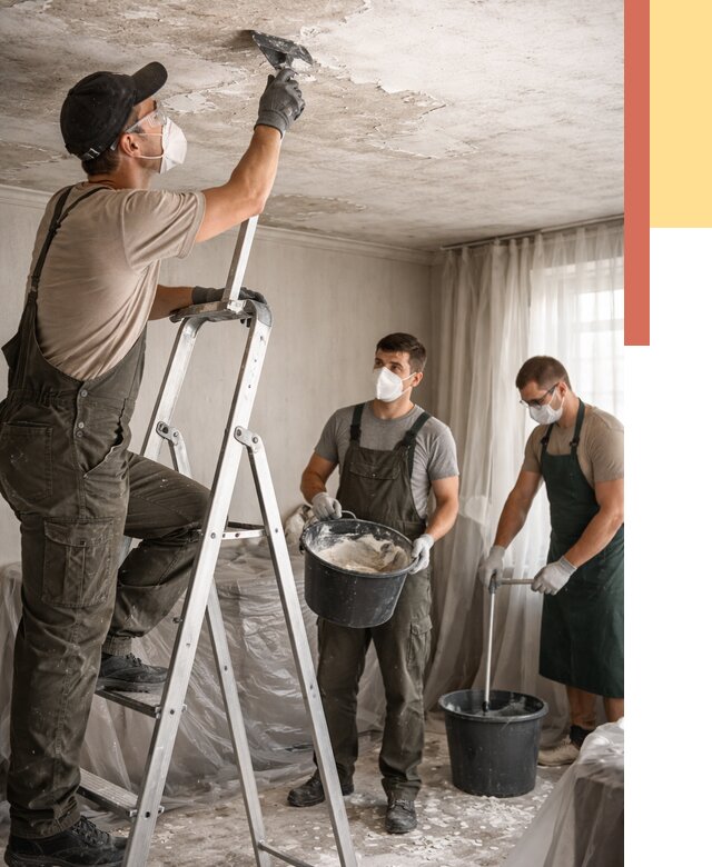 Удаление побелки с потолка в Аксае от 2539 руб. быстро и недорого | ОТДЕЛОЧНИК-Акс