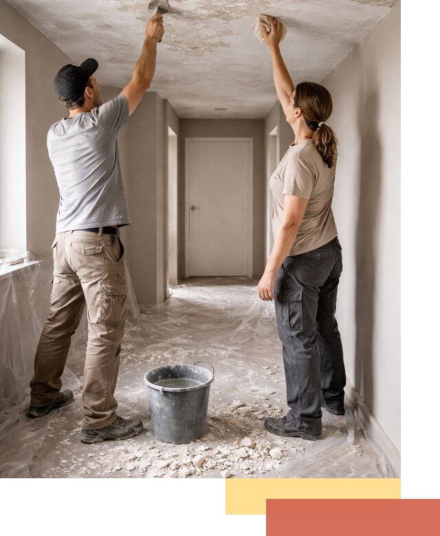 Удаление побелки с потолка в Аксае — быстро и аккуратно