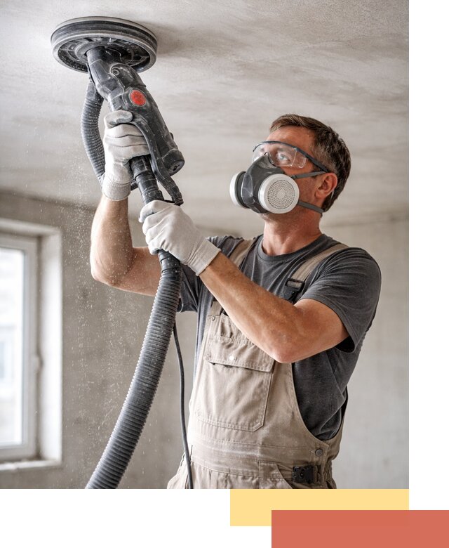 Шлифовка потолка в Аксае — качественная подготовка под отделку