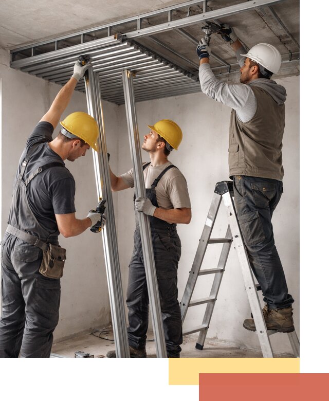 Монтаж реечного потолка под ключ в Аксае