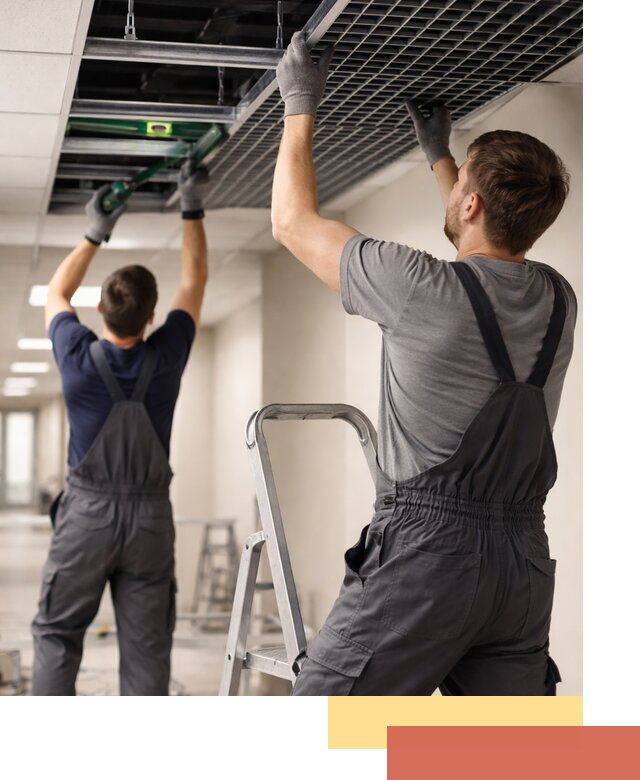 Монтаж потолка Грильято в Аксае: установка под ключ качественно